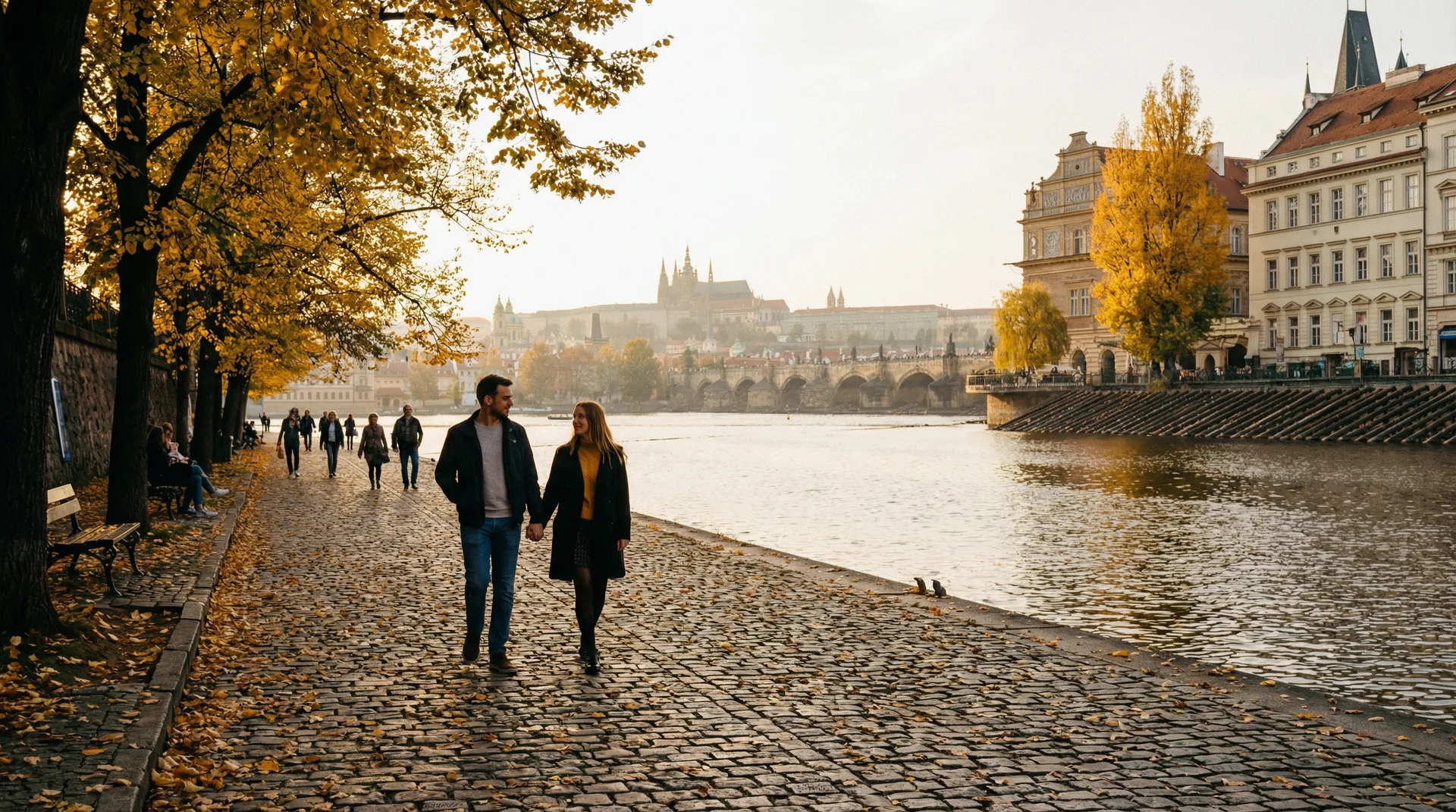 布拉格伏尔塔瓦河畔秋日漫步路线 - 捷克街头 路线推荐
